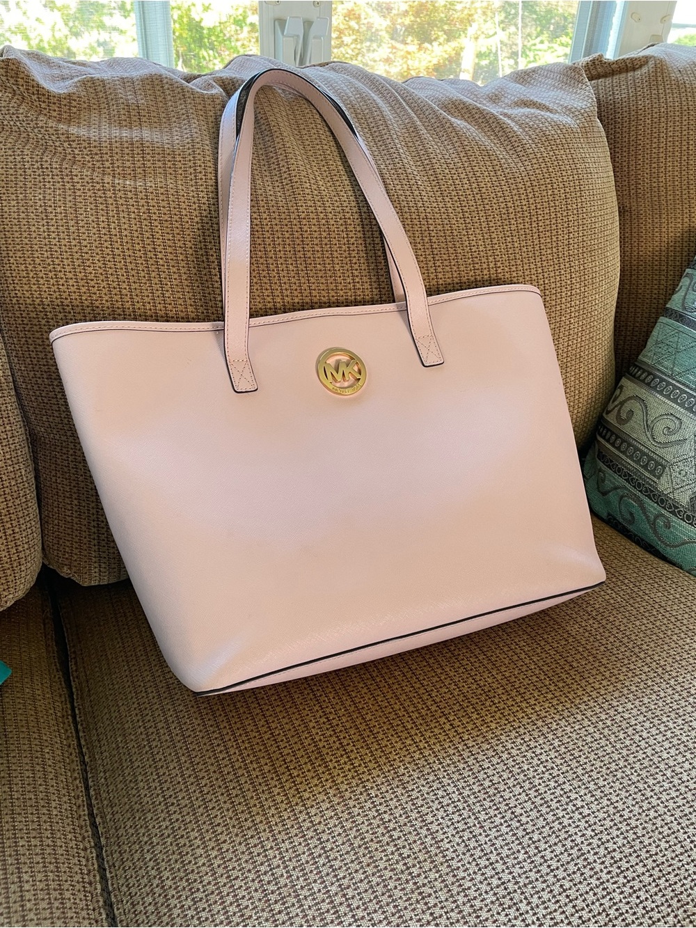 Michael Kors Fulton Pink Blossom Blush Tote Bag
